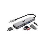 Lecteur carte m�moire id dock travel adaptateur multiport usb - c