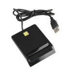 Lecteur de carte  puce universel pour carte bancaire id fiscal cac dnie atm ic lecteur de carte sim ...