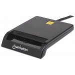 Lecteur de cartes  puce usb 2. 0 manhattan 102049 - noir