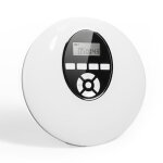 Lecteur cd blanc portable casque hifi musique baladeur joueur avec cble auxiliaire soutien tf carte