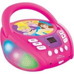 Lecteur cd bluetooth disney princess - effets lumineux - lexibook