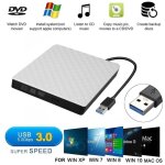 Lecteur cd dvd externe usb 3. 0 - yikxiulf - graveur cd - blanc Lecteur cd dvd externe usb 3. 0 - yikxiulf - graveur cd - blanc