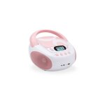 Lecteur cd mp3 enfant avec port usb - rose clair
