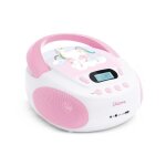 Lecteur cd enfant unicorn mp3 port usb aux - in prise casque - poste portable avec poigne transport ...