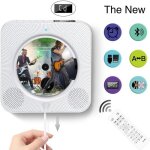 Lecteur cd portable - pimpimsky - mural bluetooth - radio fm - haut - parleurs hifi - usb mp3