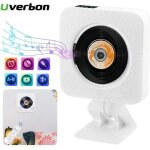 Lecteur cd portable uverbon avec haut - parleurs hifi int�gr� et montage mural - blanc