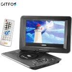 Lecteur dvd portable multim�dia de jeux - �cran rotatif 13. 9 - lecteur tv r�cepteur de radio fm lecture ...