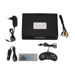 Lecteur de dvd rotatif 9 pouces portable lcd �cran large dvd vid�o lecteur fm radio jeu stockage usb ...
