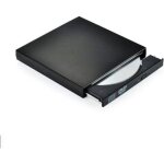 Lecteur - graveur cd - dvd - rw usb pour pc lenovo branchement portable externe (noir)