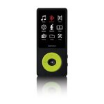 Lecteur mp3 / mp4 bluetooth 8go - lenco - noir - verde