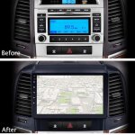 Lecteur mp5 - shipenophy - k803 - 9 pouces - navigation gps - compatible santa fe 06 - 12