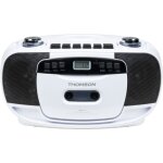 Lecteur radio cassette et cd portable - thomson - rk201cd - blanc