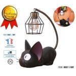 Lampe de chevet - entreprise fran�aise - chat noir - led - vintage - pour enfants