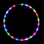 Led cerceau de fitness hoop (ultragrip / glitter) travel hula hoop - pliable hula hoop pond�r� pour aerobic ...