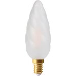 Ampoule led filament torsad�e g�ante f15 e14 - satin mat - girard sudron - 4w - blanc - int�rieur