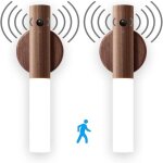 Led intelligent applique murale bois avec detecteur de mouvement usb rechargeable int�rieur lampe murale ...