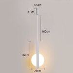 Led lampe de chevet moderne design suspension luminaire table  manger bureau blanc lustre liseuse salon ...