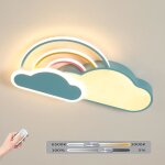 Led plafonnier luminaire chambre enfant eclairage de plafond nuage bleu pour b�b� chambre � coucher salon ...