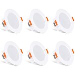 Led spots encastrables blanc chaud 2700k ip44 de pour salle de bain plafonnier encastr 8w ac 85v - 265v ...