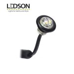 Ledson feu de position rond encastré blanc lentille claire 12 - 24v xenon white 360011 Ledson feu de position rond encastré blanc lentille claire 12 - 24v xenon white 360011