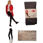 Lee cooper legging femme chaud intrieur fourr 1200 den gris