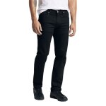 Jean noir - lee jeans - daren zip fly regular straight fit clean black - regular - homme