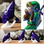 Legend of zelda ocarina du temps de 12 trous céramique ocarina alto c fl ö bleu te neu Legend of zelda ocarina du temps de 12 trous céramique ocarina alto c fl ö bleu te neu
