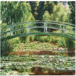 Legendarte - tableau impression sur toile - le pont japonais claude monet cm. 90x90
