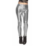 Legging disco argent adulte gris argent