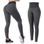 Leggings femme anti - cellulite push up butt lift elastique taille haute grande taille sport pantalon ...