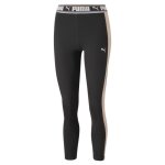 Legging femme puma strong fashion colorblock - noir / rose dust - l