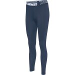 Legging mi - haut en coton femme hummel te maja - blue - s