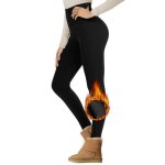 Legging polaire femmelegging chaud femme hiver legging thermique femme lastiques pantalons pour le yoga ...