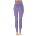 Legging de sport femme sans couture - marque - violet - taille haute pour fitness gym jogging Legging de sport femme sans couture - marque - violet - taille haute pour fitness gym jogging