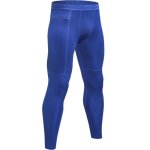 Legging de sport pour homme avec poche zipp�e de compression collant de running s�chage rapide - bleu ...