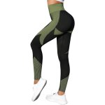 Legging de sudation femme anti - cellulite - taille haute - vert - fitness
