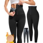 Legging de sudation femme - marque - taille haute slim - accessoire de fitness ventre plat - marron foncé ... Legging de sudation femme - marque - taille haute slim - accessoire de fitness ventre plat - marron foncé ...