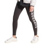 Legging superdry femme essentiel 7 / 8 noir polyester