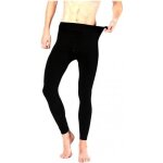 Leggings thermique homme - meggings - rabat avec clips en tissu extensible ( noir )