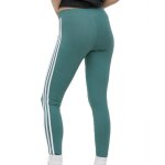 Legging femme - adidas - 3 stripes tight - vert - taille haute - coupe ajuste