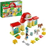 Lego 10951 duplo town l?curie et soins de poneys jouet avec figurines pour enfant de 2 ans et +