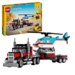 Lego 31146 creator 3en1 le camion remorque avec hlicoptre jouet dhlicoptre et camion avion et camion ...