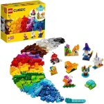 Lego� 4 + classic 11013 briques transparentes cr�atives jeu de construction en briques incluant des animaux ...