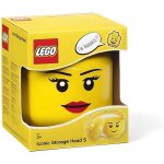 T�te de rangement - lego - 40311725 - empilable - jaune - d16 x h195 cm