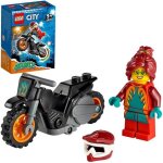 Lego 60311 city stuntz la moto de cascade de feu  rtrofriction avec minifigure cascadeur jouet pour ...