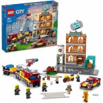 Lego 60321 city fire la brigade des pompiers jouet de camion moto et remorque avec figurine de chien ...