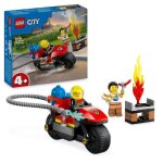 Lego 60410 city la moto d?intervention rapide des pompiers jouet de vhicule avec 2 minifigurines incl. ...