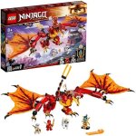 Lego� 71753 ninjago� l?attaque du dragon de feu avec mini figurines kai zane et nya - jouet enfant 8 ...