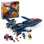 Lego 76281 marvel le x - jet des x - men jouet davion chasseur avec minifigurines de super - hros : ...
