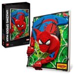 Lego art 31209 the amazing spider - man set art mural 3d poster bd pour adolescents et adultes